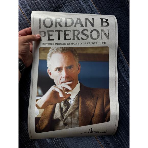 Jordan B Peterson Autographed Poster – Beyond Order: 12 More Rules for Life - Picture 1 of 3